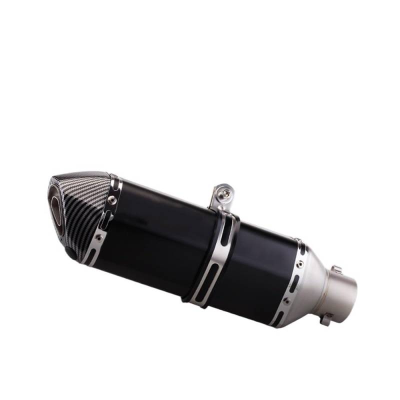 LDUTIU 51MM Universal Motorrad Auspuffrohr Schalldämpfer Moto 300/370/470MM Für PCX125 Für Z400 Für R1 Für R3 Für ADV350 Auspuffrohr(370MM) von LDUTIU
