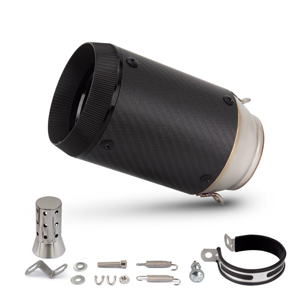 LDUTIU 51mm 60MM Universal Motorrad Auspuff Schwanz Schalldämpfer Rohr Moto Für CBR300R Für MT09 Für Zx6r Für S1000RR Auspuffrohr(F1 60MM) von LDUTIU