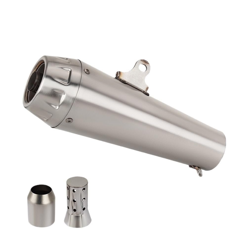 LDUTIU 51mm 60mm Universal Motorrad Auspuff Endrohr Für Z750 Für Z900 Für R15 Für R6 Für Cbr600rr Für NC750X 450SR Auspuffrohr(Color 51mm) von LDUTIU
