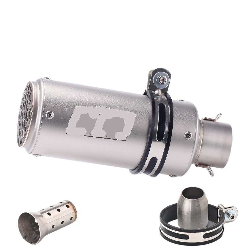 LDUTIU 51mm 60mm Universal Motorrad Auspuff Schalldämpfer Für Z800 900 Für Z1000 Für Cbr600 Für S1000RR Für MT07 Für MT09 Auspuffrohr(A7 51MM) von LDUTIU
