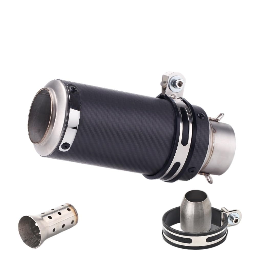 LDUTIU 51mm 60mm Universal Motorrad Auspuff Schalldämpfer Für Z800 900 Für Z1000 Für Cbr600 Für S1000RR Für MT07 Für MT09 Auspuffrohr(B10 60MM) von LDUTIU
