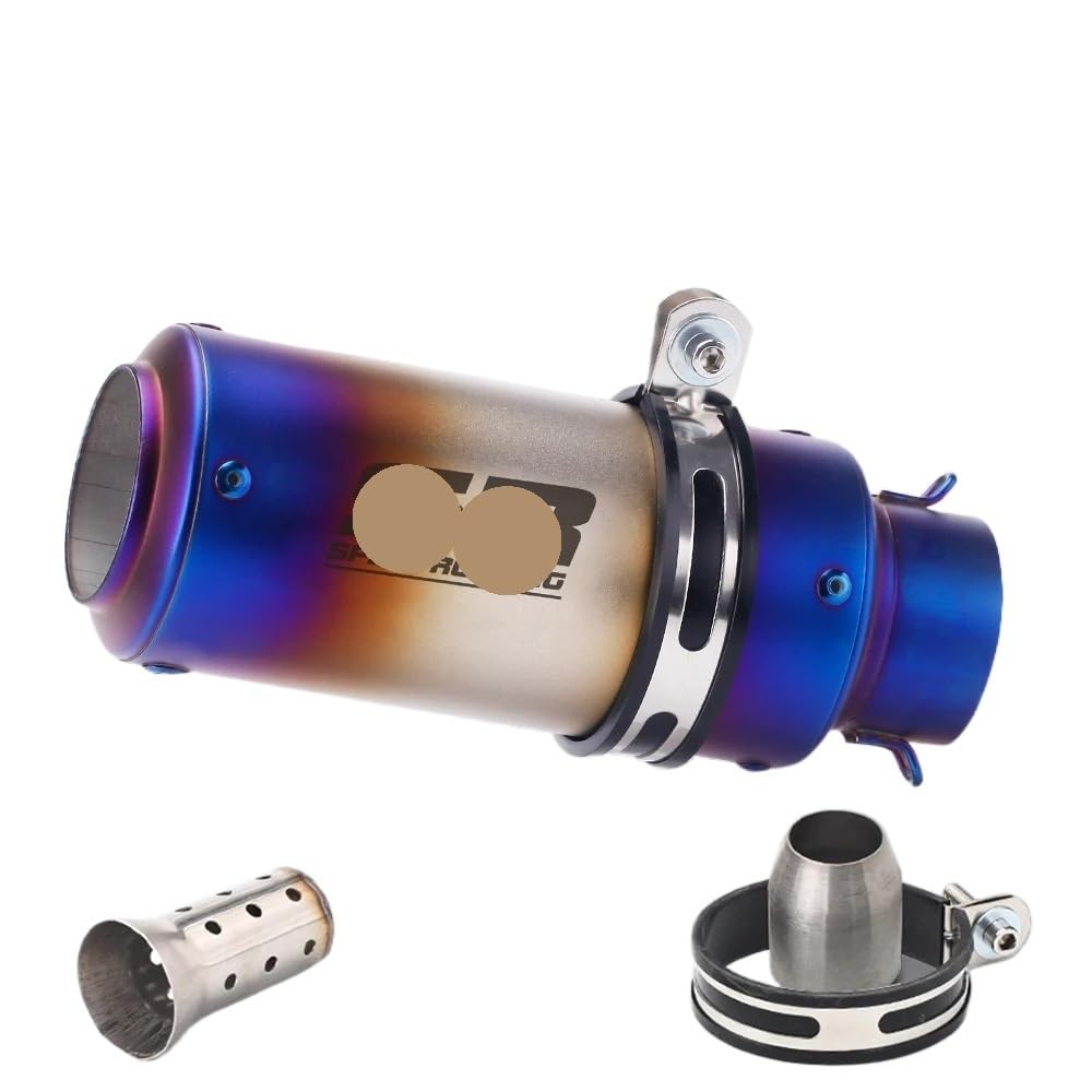 LDUTIU 51mm 60mm Universal Motorrad Auspuff Schalldämpfer Für Z800 900 Für Z1000 Für Cbr600 Für S1000RR Für MT07 Für MT09 Auspuffrohr(B13 60MM) von LDUTIU