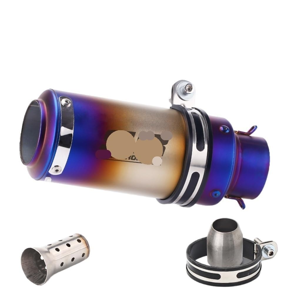 LDUTIU 51mm 60mm Universal Motorrad Auspuff Schalldämpfer Für Z800 900 Für Z1000 Für Cbr600 Für S1000RR Für MT07 Für MT09 Auspuffrohr(B14 60MM) von LDUTIU