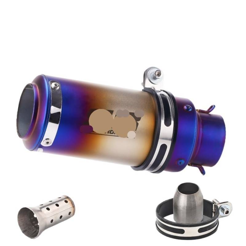 LDUTIU 51mm 60mm Universal Motorrad Auspuff Schalldämpfer Für Z800 900 Für Z1000 Für Cbr600 Für S1000RR Für MT07 Für MT09 Auspuffrohr(B14 60MM) von LDUTIU
