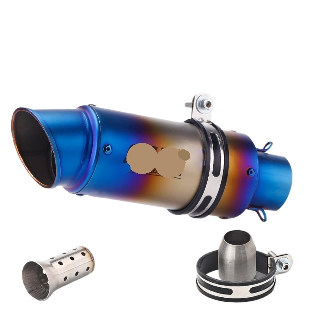 LDUTIU 51mm 60mm Universal Motorrad Auspuff Schalldämpfer Für Z800 900 Für Z1000 Für Cbr600 Für S1000RR Für MT07 Für MT09 Auspuffrohr(B15 60MM) von LDUTIU
