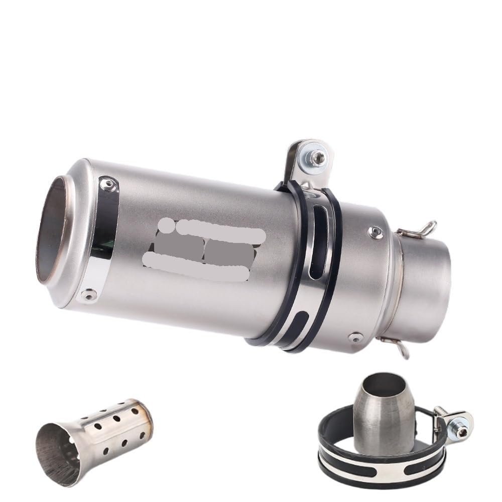 LDUTIU 51mm 60mm Universal Motorrad Auspuff Schalldämpfer Für Z800 900 Für Z1000 Für Cbr600 Für S1000RR Für MT07 Für MT09 Auspuffrohr(B6 60MM) von LDUTIU