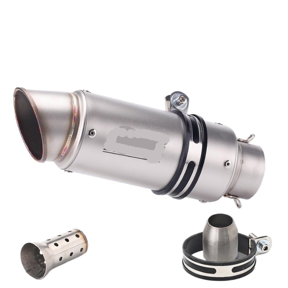 LDUTIU 51mm 60mm Universal Motorrad Auspuff Schalldämpfer Für Z800 900 Für Z1000 Für Cbr600 Für S1000RR Für MT07 Für MT09 Auspuffrohr(B8 60MM) von LDUTIU