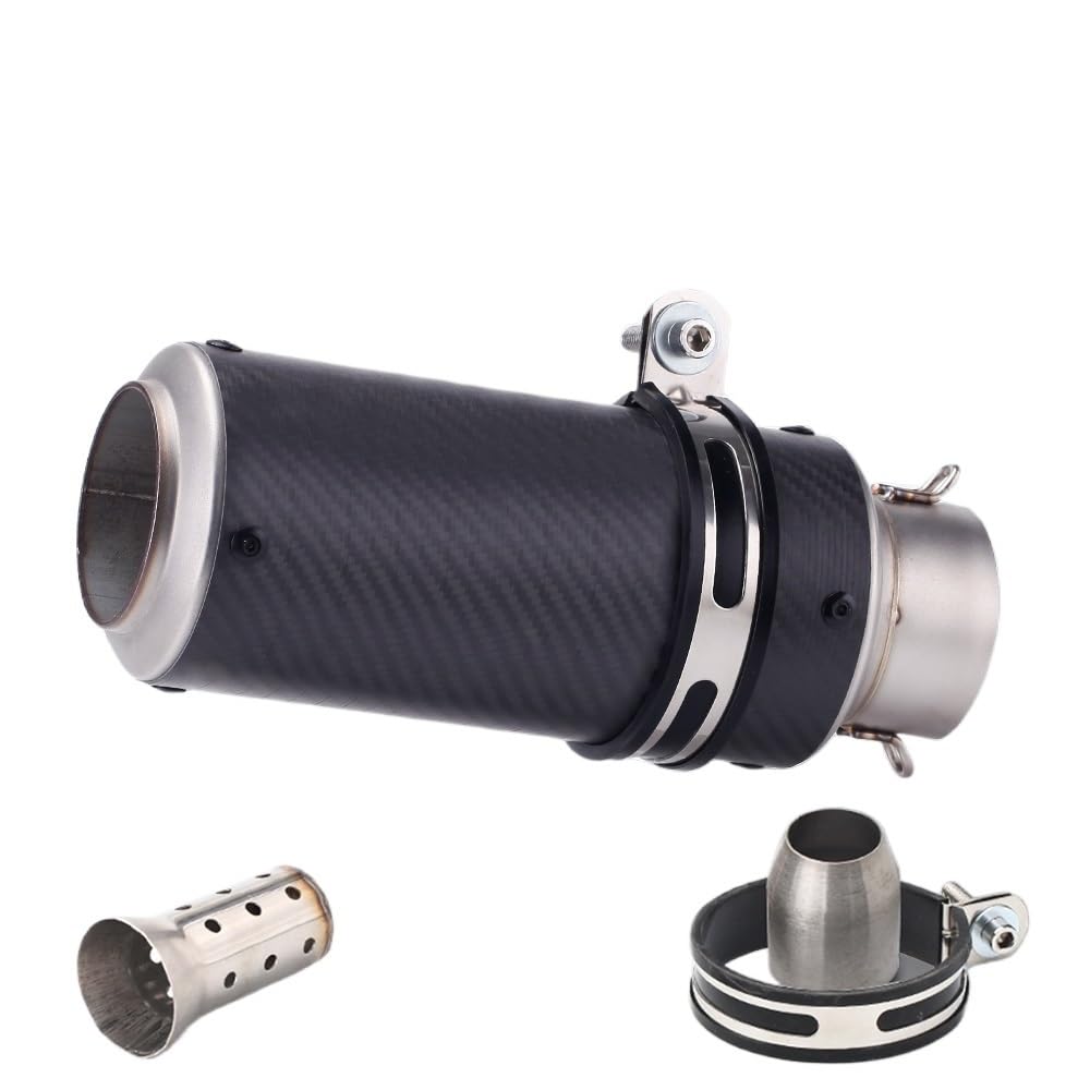 LDUTIU 51mm 60mm Universal Motorrad Auspuff Schalldämpfer Für Z800 900 Für Z1000 Für Cbr600 Für S1000RR Für MT07 Für MT09 Auspuffrohr(B9 60MM) von LDUTIU