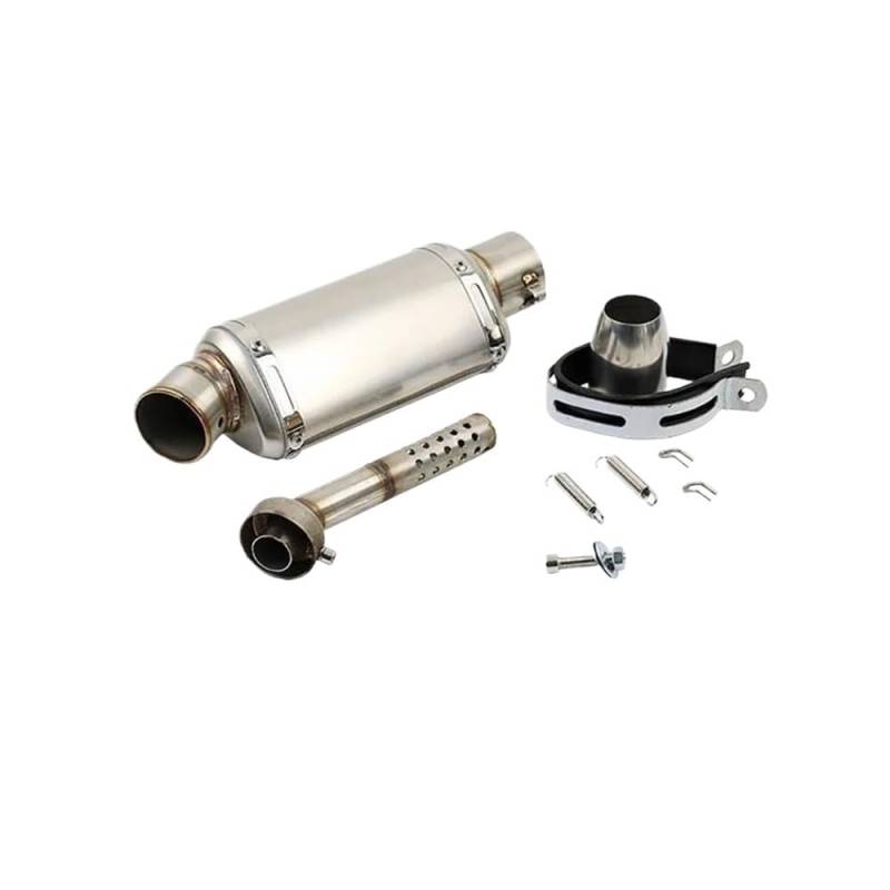 LDUTIU 51mm Universal Motorrad Auspuff Schalldämpfer 310 370 440mm Rohr 100cc-1000cc ATV Roller Für FZ6 Für PCX125 Auspuffrohr(Color A1) von LDUTIU