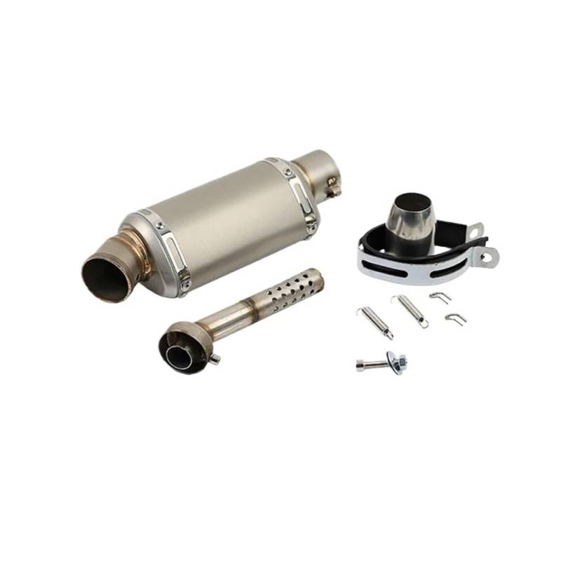 LDUTIU 51mm Universal Motorrad Auspuff Schalldämpfer 310 370 440mm Rohr 100cc-1000cc ATV Roller Für FZ6 Für PCX125 Auspuffrohr(Color C1) von LDUTIU