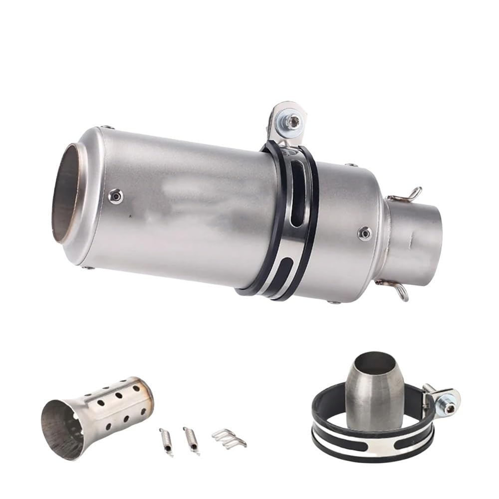LDUTIU 51mm Universal Motorrad Auspuff Schalldämpfer Rohr Für Z800 Für Z900 Für R3 Für R25 Für Cbr600 Für S1000RR Für MT07 Für MT09 Auspuffrohr(Color02) von LDUTIU