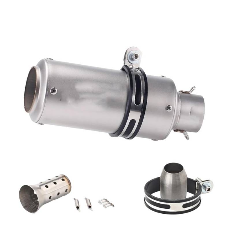 LDUTIU 51mm Universal Motorrad Auspuff Schalldämpfer Rohr Für Z800 Für Z900 Für R3 Für R25 Für Cbr600 Für S1000RR Für MT07 Für MT09 Auspuffrohr(Color02) von LDUTIU