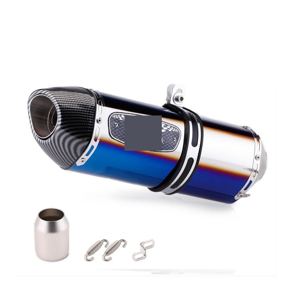 LDUTIU 51mm Universal Motorrad Modifizierte Auspuffrohr Schalldämpfer Für PCX 125 150 Für C650gt Für Tmx530 Für CB500 Auspuffrohr(Color E) von LDUTIU