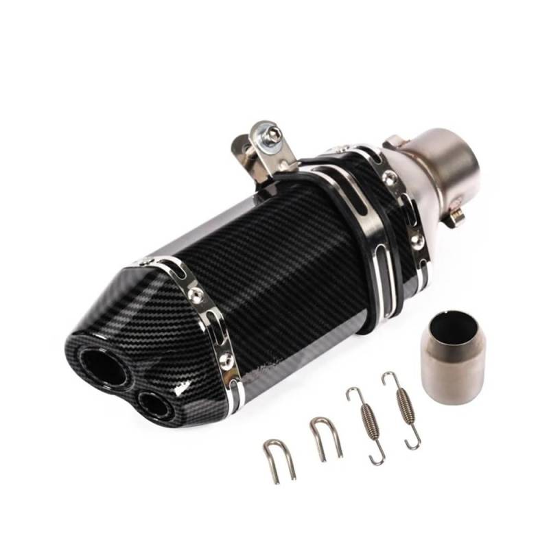 LDUTIU 51mm Universal Zubehör Motorrad Auspuffrohr Geändert Schalldämpfer Rohr Moto Für XJ6 Für MT07 09 03 Auspuffrohr(Color-D) von LDUTIU