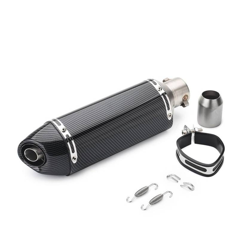 LDUTIU 51mm Universal Zubehör Motorrad Auspuffrohr Modifizierte Schalldämpfer Rohr Moto Für MT07 09 03 Auspuffrohr(Color-B) von LDUTIU