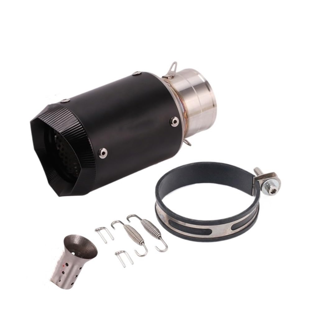 LDUTIU 60MM Slip On Universal Motorrad Auspuff Schalldämpfer Für Z900 Für FZ6 Für RC390 Für S1000XR Auspuffrohr(Color-0A 600mm) von LDUTIU