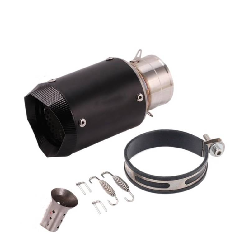 LDUTIU 60MM Slip On Universal Motorrad Auspuff Schalldämpfer Für Z900 Für FZ6 Für RC390 Für S1000XR Auspuffrohr(Color-0A 600mm) von LDUTIU