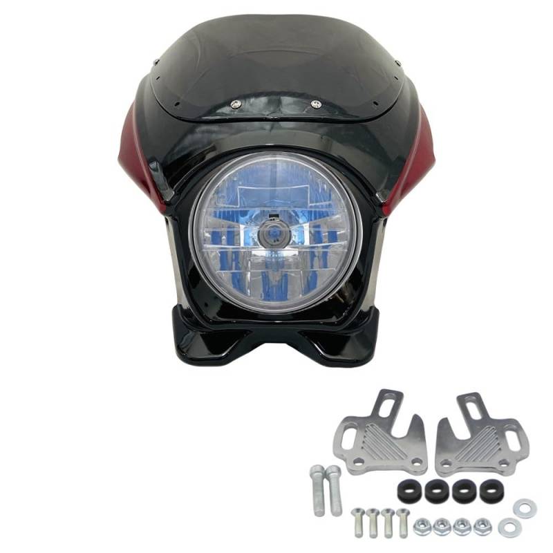 LDUTIU 7 "Modifikation Scheinwerfer Abdeckung Front Scheinwerfer Obere Verkleidung Gugel Montage Halterungen Für CB400 Für CB1300 Für VTEC 1-2-3-4(Fairing kit 2) von LDUTIU