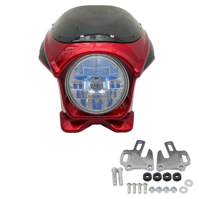 LDUTIU 7 "Modifikation Scheinwerfer Abdeckung Front Scheinwerfer Obere Verkleidung Gugel Montage Halterungen Für CB400 Für CB1300 Für VTEC 1-2-3-4(Fairing kit 7) von LDUTIU