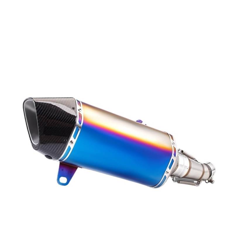 LDUTIU Für C400 Für SR4 Für Fort350 Für Roller Motorrad Auspuffrohr Schwanz Ende Link Rohr Auspuffrohr(60mm Color C) von LDUTIU