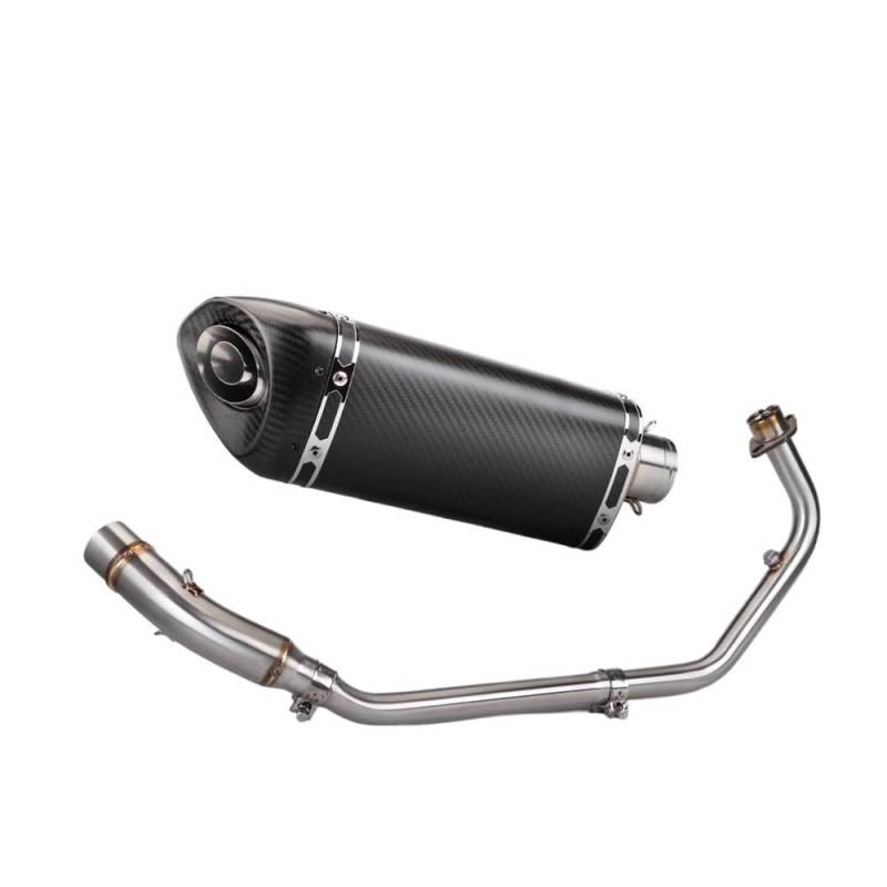 LDUTIU Für CBR150 2017–2021 Motorrad Auspufftopf Slip On Front Tube Link Pipe Connect Schalldämpfer Auspuffrohr(Color A) von LDUTIU