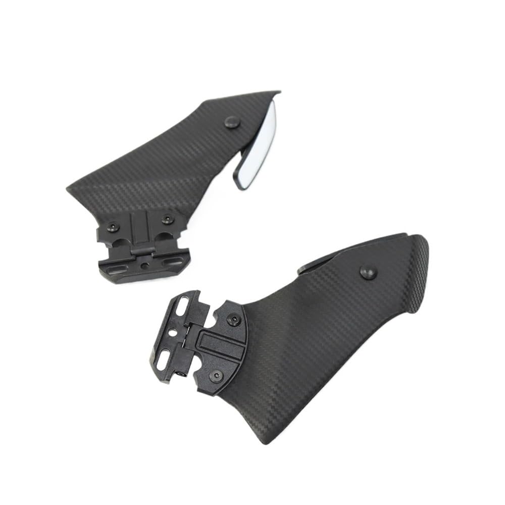 LDUTIU Für CBR250R Für CBR400R Für CBR500R Für CBR600R 650R Motorrad Seitenflügel Verkleidung Spoiler Einstellbare Flanke Spoiler Verkleidung Mit Spiegel(Color-C2) von LDUTIU