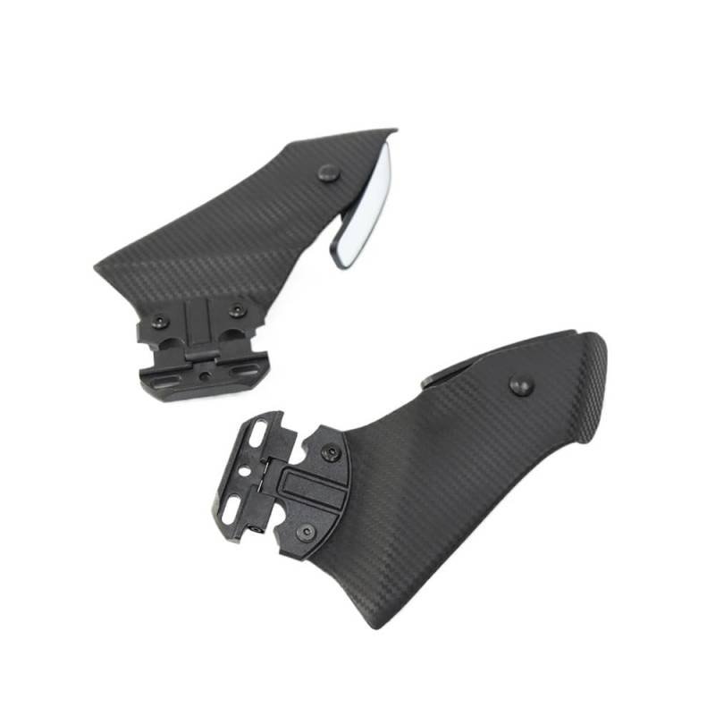 LDUTIU Für CBR250R Für CBR400R Für CBR500R Für CBR600R 650R Motorrad Seitenflügel Verkleidung Spoiler Einstellbare Flanke Spoiler Verkleidung Mit Spiegel(Color-C2) von LDUTIU