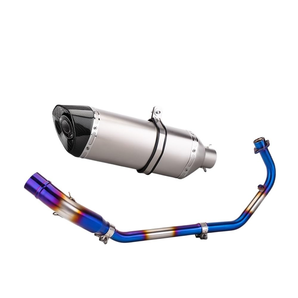 LDUTIU Für Cbr150r Für CB150R 2017-2021 Motorrad Auspuff Volle Ändern Front Link Ellenbogen Rohr Slip-On Verbinden Schalldämpfer Auspuffrohr(Color C) von LDUTIU
