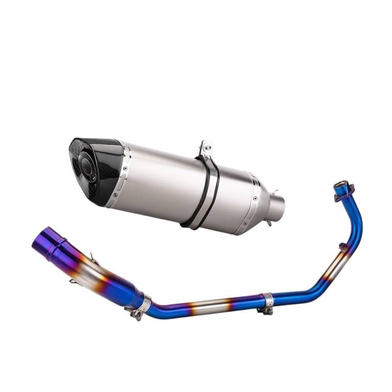 LDUTIU Für Cbr150r Für CB150R 2017-2021 Motorrad Auspuff Volle Ändern Front Link Ellenbogen Rohr Slip-On Verbinden Schalldämpfer Auspuffrohr(Color C) von LDUTIU
