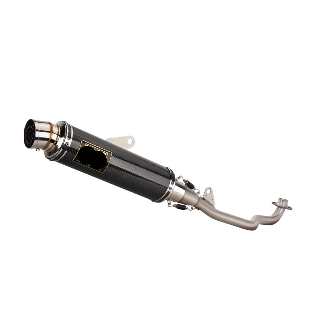 LDUTIU Für Cub110 Für Super Motorrad Auspuff Ändern Slip On Front Link Rohr Verbinden Schalldämpfer Auspuffrohr(C 21-23 Color) von LDUTIU