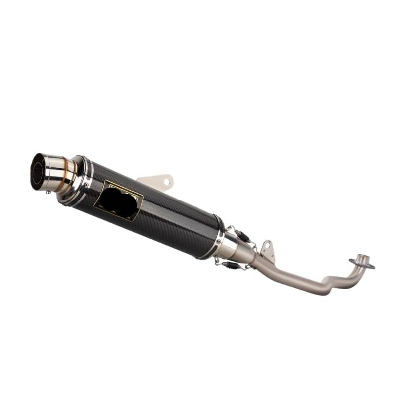 LDUTIU Für Cub110 Für Super Motorrad Auspuff Ändern Slip On Front Link Rohr Verbinden Schalldämpfer Auspuffrohr(C 21-23 Color) von LDUTIU