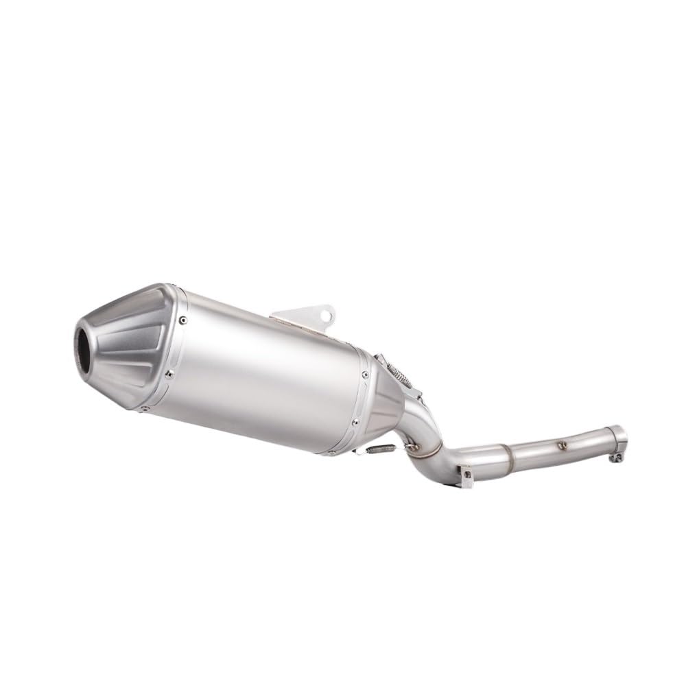 LDUTIU Für DR Für Z400 S SM E Motorrad Auspuffrohr Refit 51mm Full Set Schalldämpfer Link Rohr Auspuff Kit Auspuffrohr(Color A) von LDUTIU