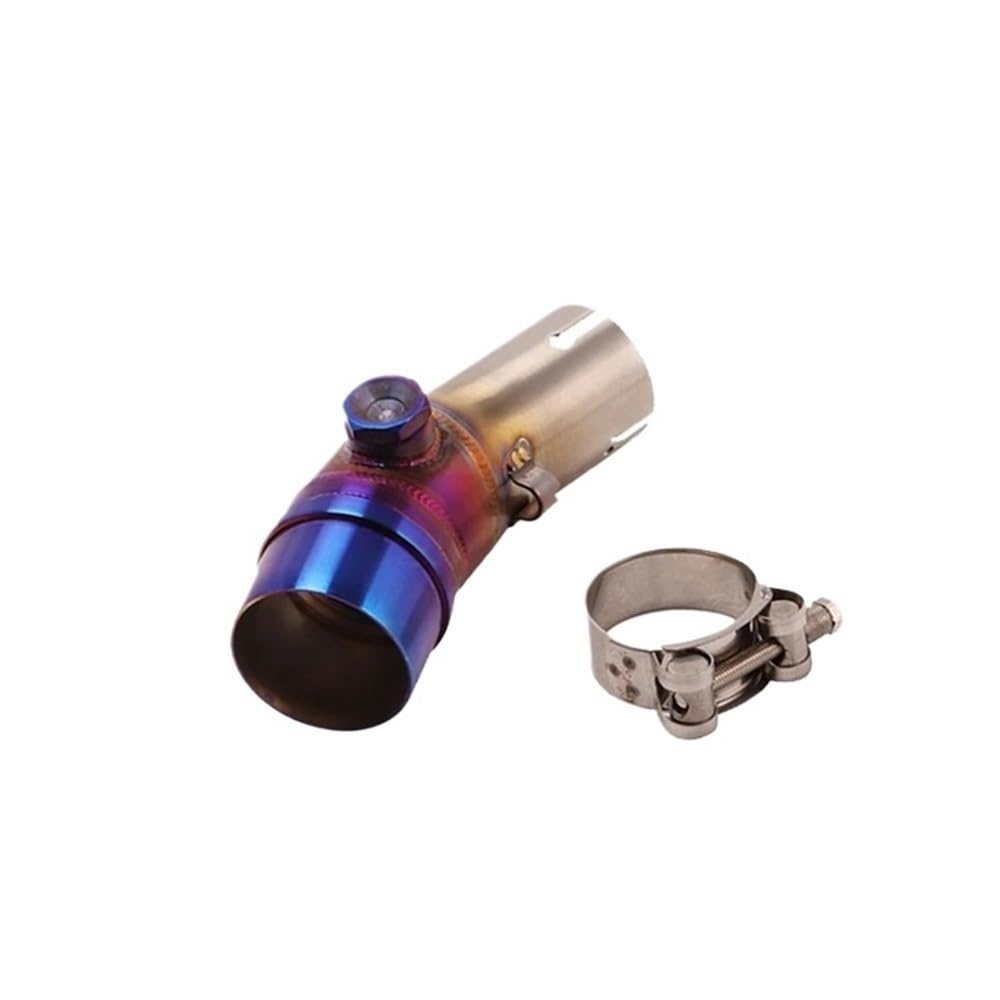 LDUTIU Für ER6N 2012-2016 51mm Motorrad Auspuffrohr Schalldämpfer Anschluss Mittleren Link Rohr Auspuffrohr(Color B) von LDUTIU