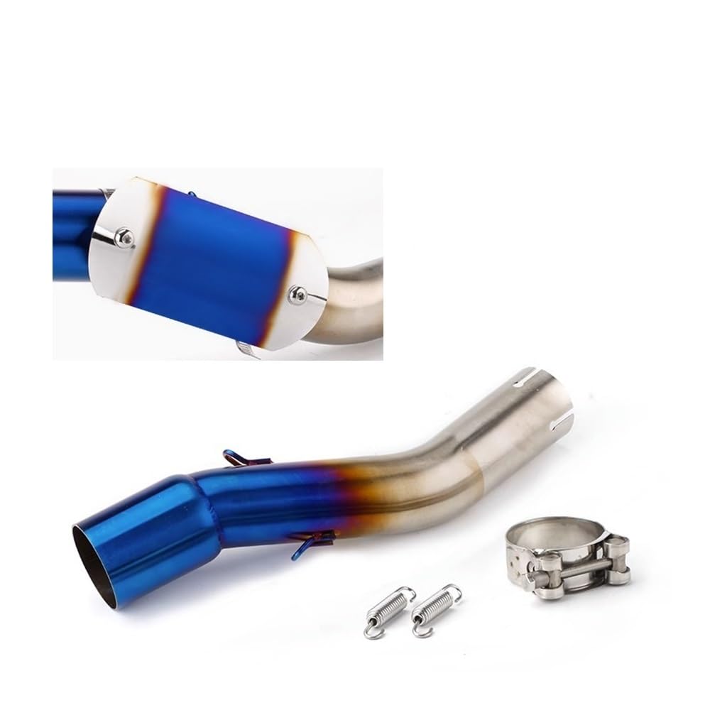 LDUTIU Für GSX250R Motorrad Auspuff Ändern Mittleren Link Rohr 51MM Interface Verbinden Schalldämpfer Moto Linie Auspuffrohr(Color D) von LDUTIU