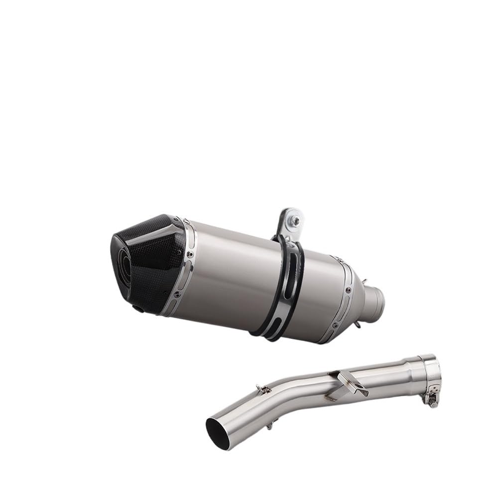 LDUTIU Für GSX650F Für GSF650 Für GSF1250 2007-2018 Slip Auf Motorrad Auspuff Ändern Moto Rohr Schalldämpfer Mittleren Link Rohr Auspuffrohr(Color E) von LDUTIU