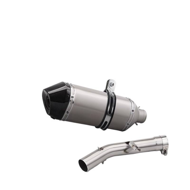 LDUTIU Für GSX650F Für GSF650 Für GSF1250 2007-2018 Slip Auf Motorrad Auspuff Ändern Moto Rohr Schalldämpfer Mittleren Link Rohr Auspuffrohr(Color E) von LDUTIU