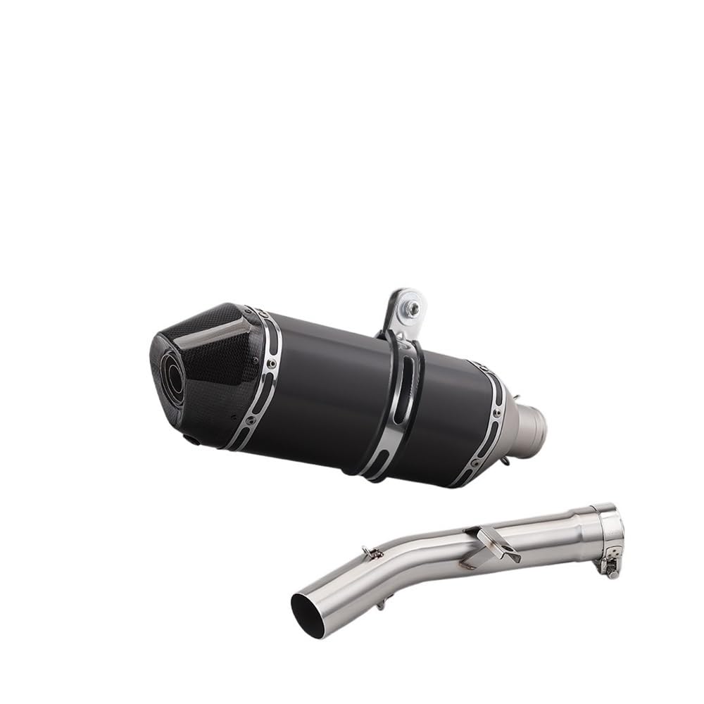 LDUTIU Für GSX650F Für GSF650 Für GSF1250 2007-2018 Slip Auf Motorrad Auspuff Ändern Moto Rohr Schalldämpfer Mittleren Link Rohr Auspuffrohr(Color F) von LDUTIU