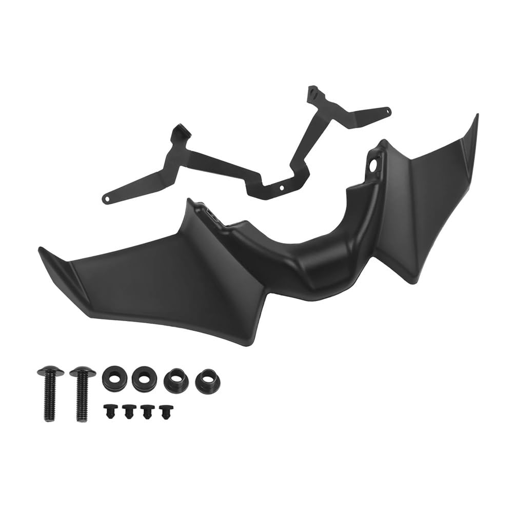 LDUTIU Für MT-07 Für MT 07 SP Für MT07 2021-2024 Motorrad Frontal Sport Abtrieb Spoiler Winglet Flügel Deflektor Frontspoiler(Black) von LDUTIU