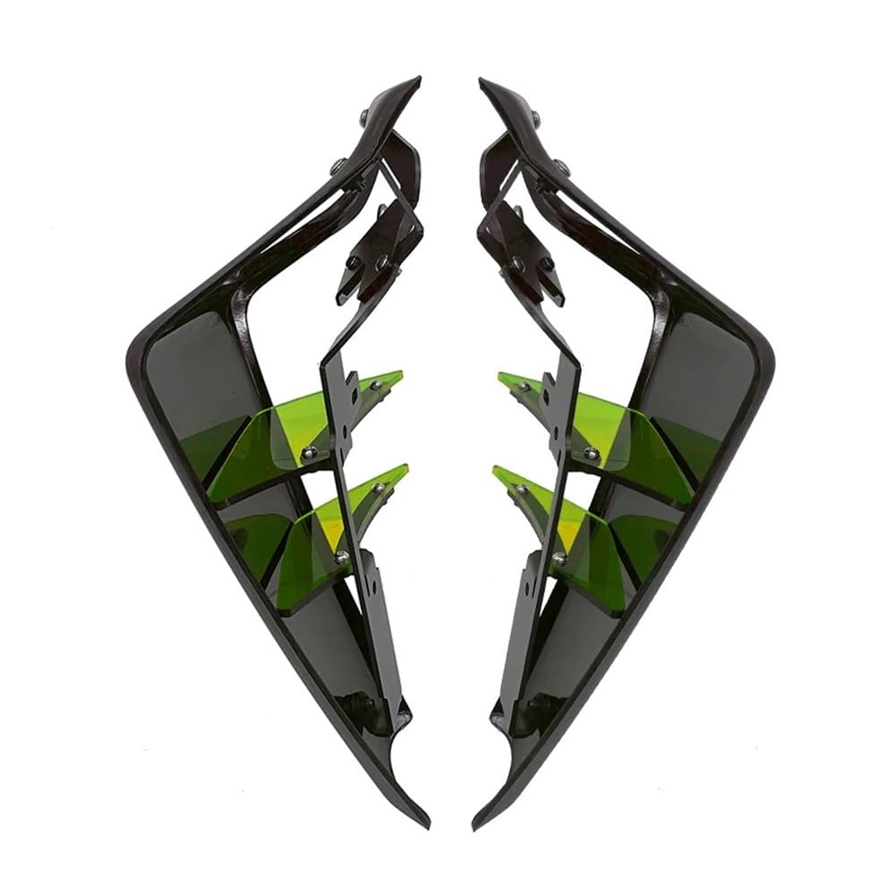 LDUTIU Für MT-09 SP Für MT 09 2021-2023 24 Sport Abtrieb Seite Spoiler Aerodynamische Flügel Deflektor Motorrad Zubehör(Green) von LDUTIU