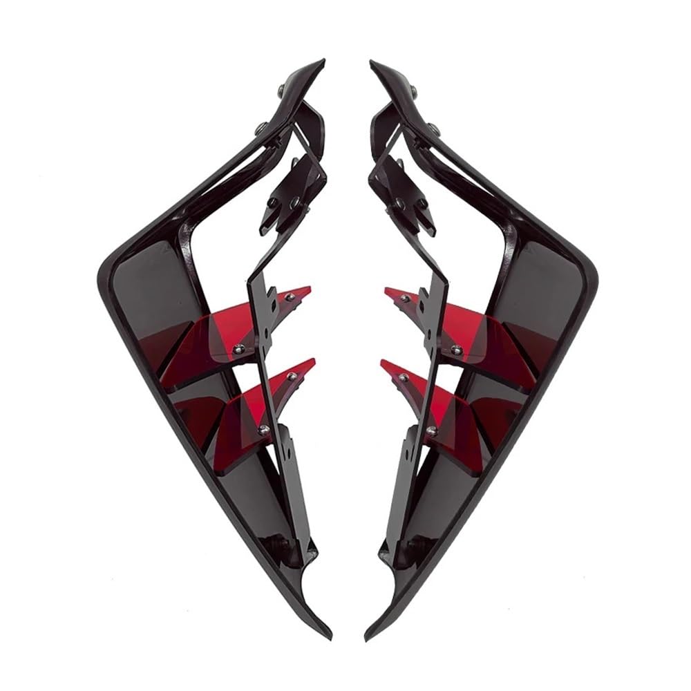 LDUTIU Für MT-09 SP Für MT 09 2021-2023 24 Sport Abtrieb Seite Spoiler Aerodynamische Flügel Deflektor Motorrad Zubehör(Red) von LDUTIU