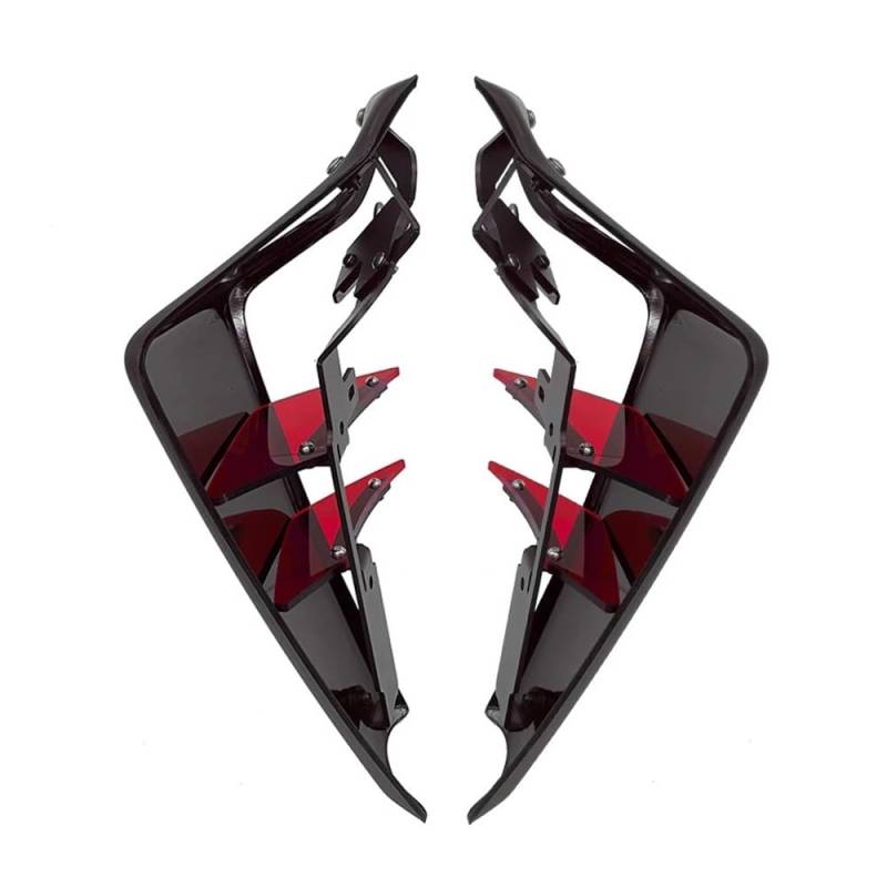 LDUTIU Für MT-09 SP Für MT 09 2021-2023 24 Sport Abtrieb Seite Spoiler Aerodynamische Flügel Deflektor Motorrad Zubehör(Red) von LDUTIU