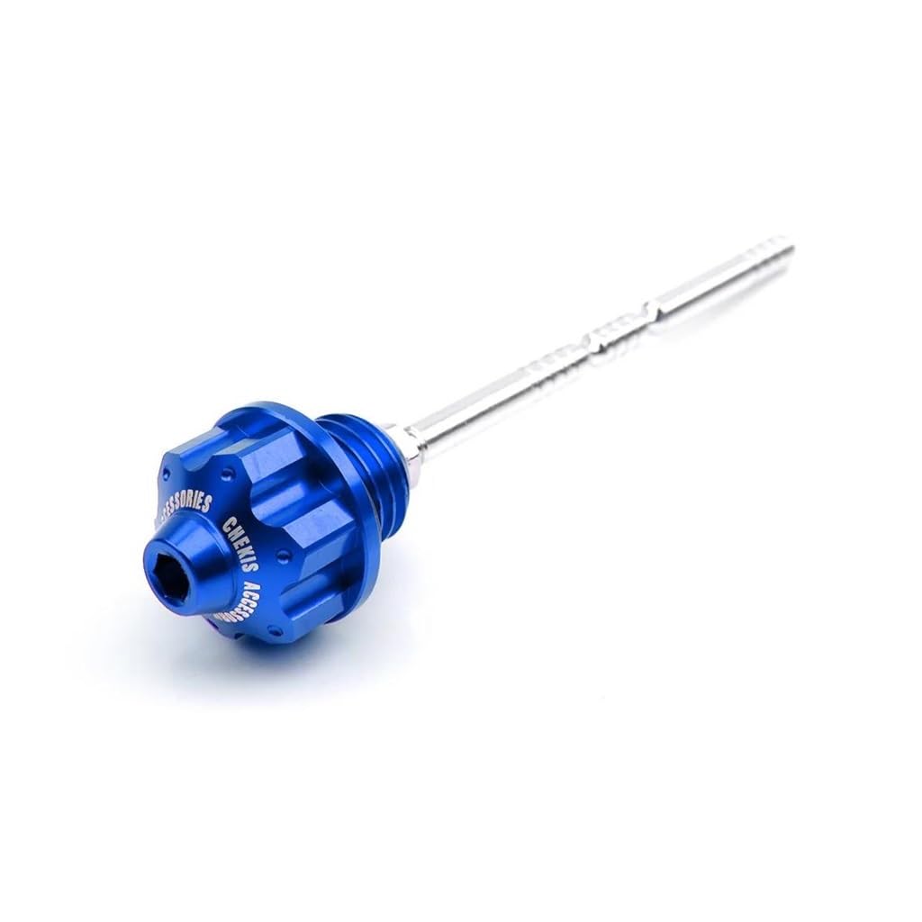 LDUTIU Für NSS350 Für Forza 300/250 Für PCX160 Für ADV150 Motorrad Zubehör Motoröl Tank Ölmessstab Füllstandsanzeige Meter Öl Kappe(Blue) von LDUTIU
