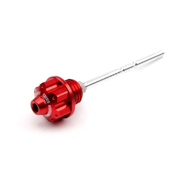 LDUTIU Für NSS350 Für Forza 300/250 Für PCX160 Für ADV150 Motorrad Zubehör Motoröl Tank Ölmessstab Füllstandsanzeige Meter Öl Kappe(Red) von LDUTIU