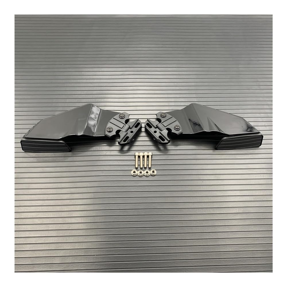 LDUTIU Für Ninja 250 300 400 Für ZX6R Für ZX636 Universal Motorrad Einstellbare Seitenflügel Spoiler Verkleidung Mit Rückspiegel(Color -B5) von LDUTIU