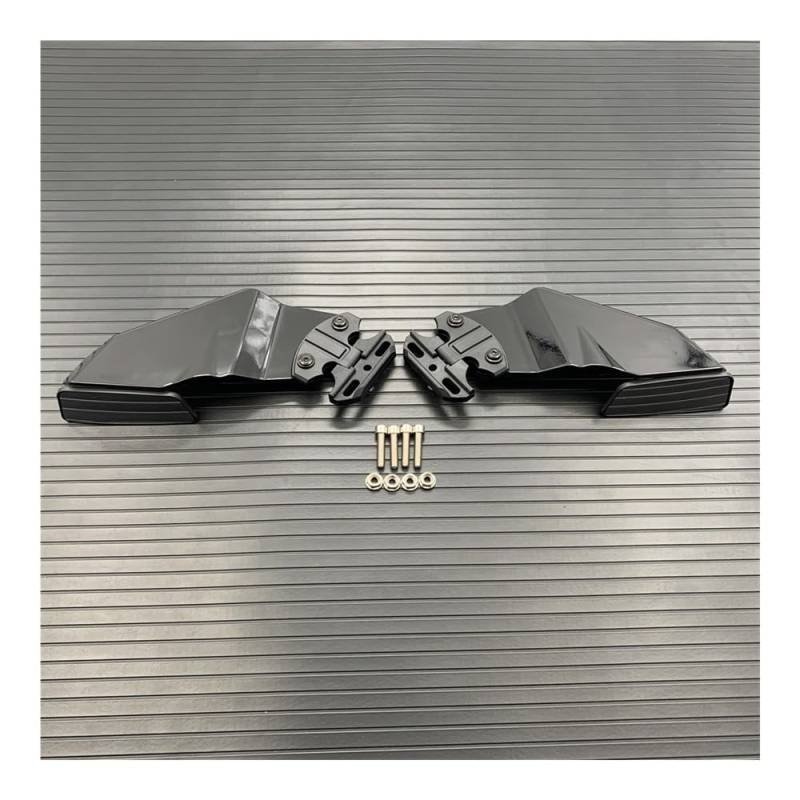 LDUTIU Für Ninja 250 300 400 Für ZX6R Für ZX636 Universal Motorrad Einstellbare Seitenflügel Spoiler Verkleidung Mit Rückspiegel(Color -B5) von LDUTIU