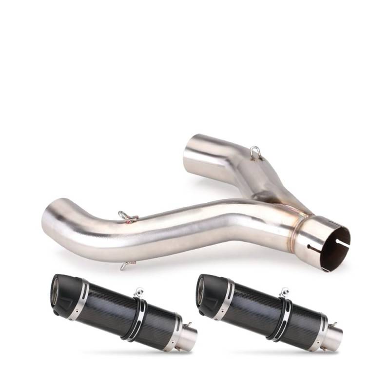 LDUTIU Für Shiver 900 2017-2021 Slip On Motorrad Auspuffleitung Lage Motorrad Schalldämpfer Auspuffrohr(Color B) von LDUTIU