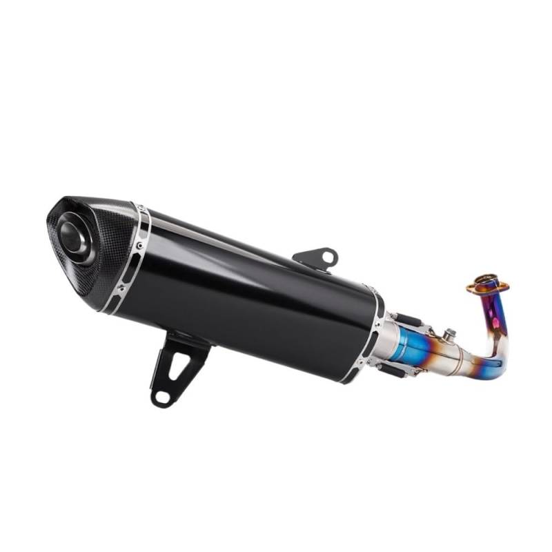LDUTIU Für XMAX300 Für Xmax 2017-2023 Motorrad Auspuff Moto Schalldämpfer Slip Auf Motocross Vorne Rohr Rohr Auspuffrohr(Color A) von LDUTIU