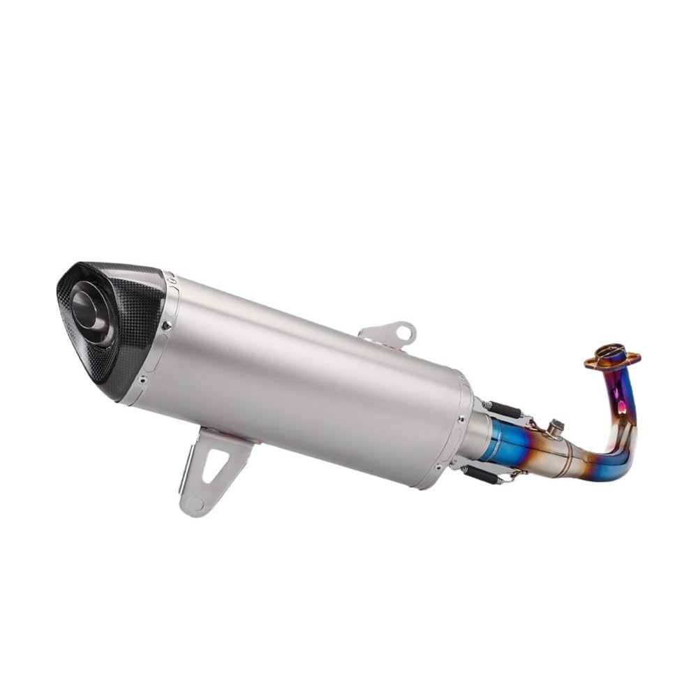 LDUTIU Für XMAX300 Für Xmax 2017-2023 Motorrad Auspuff Moto Schalldämpfer Slip Auf Motocross Vorne Rohr Rohr Auspuffrohr(Color C) von LDUTIU