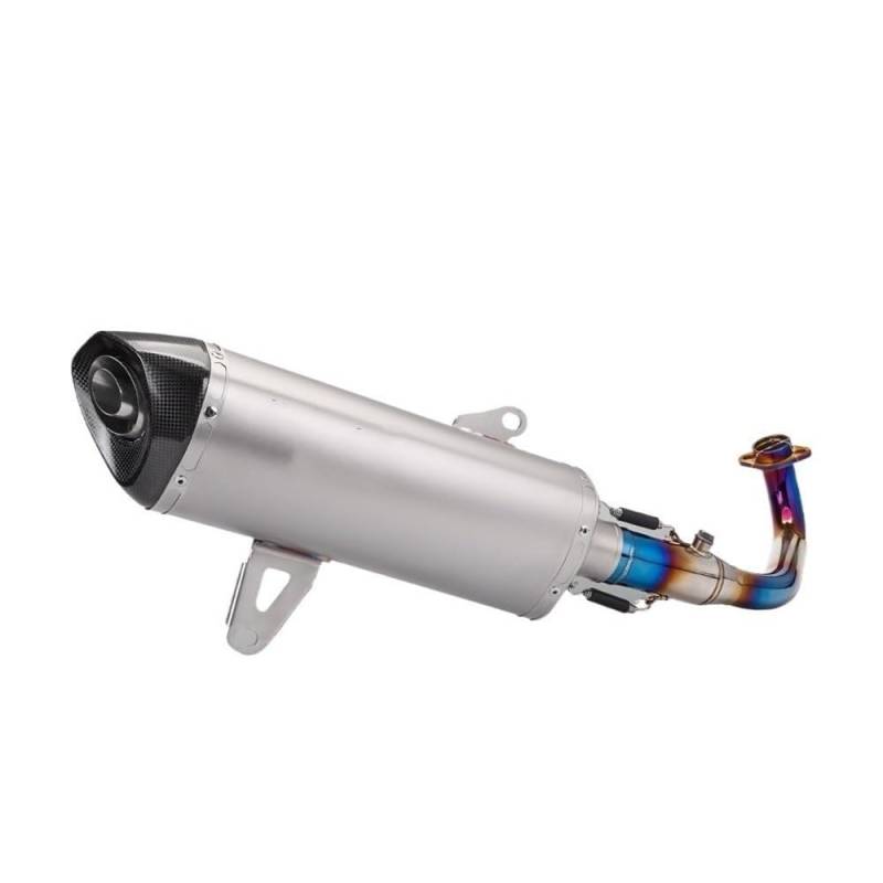 LDUTIU Für XMAX300 Für Xmax 2017-2023 Motorrad Auspuff Moto Schalldämpfer Slip Auf Motocross Vorne Rohr Rohr Auspuffrohr(Color C) von LDUTIU
