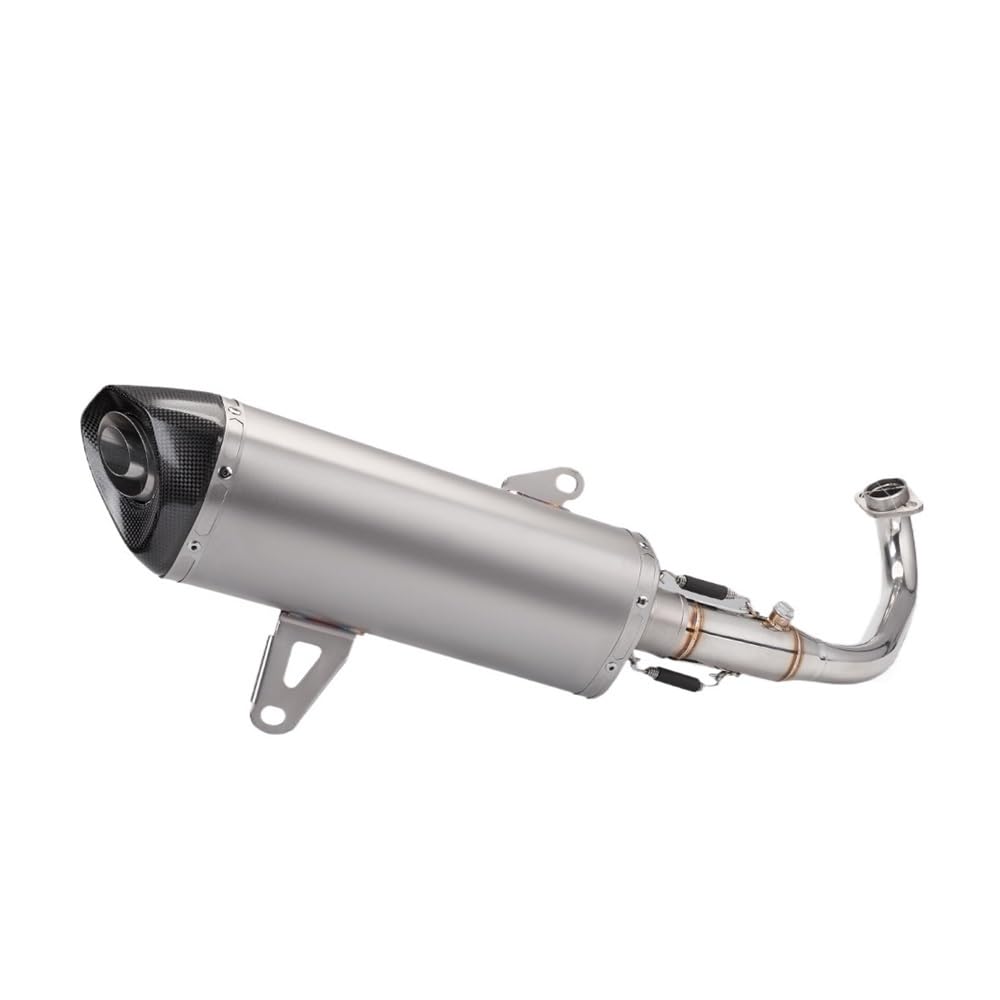 LDUTIU Für XMAX300 Für Xmax 2017-2023 Motorrad Auspuff Moto Schalldämpfer Slip Auf Motocross Vorne Rohr Rohr Auspuffrohr(Color D) von LDUTIU